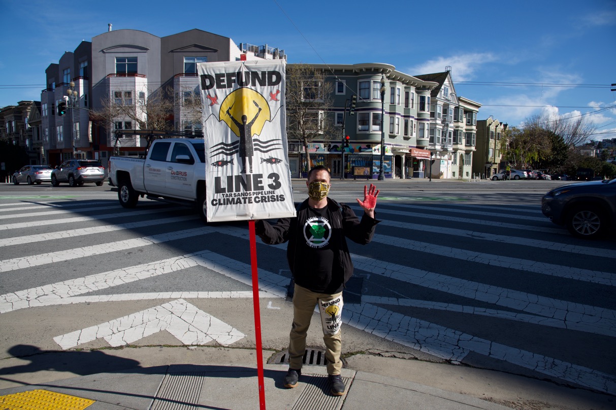 XRSFBay Confront Chase Bank in Solidarity with 'Stop Line 3' Indigenous Water Protectors in Minnesota:March 11th, 2021